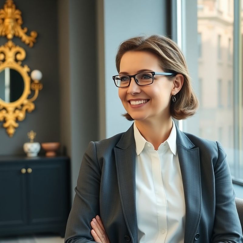 Finanční poradce v moderní kanceláři